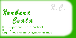 norbert csala business card